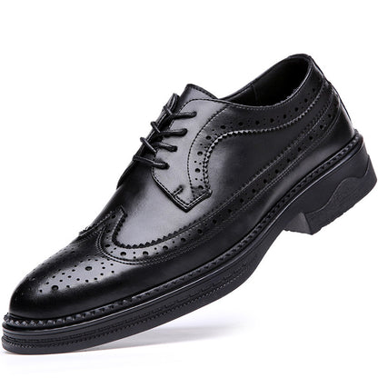 2024 Spring Men's Brogue Leather Dress Shoes - Modernrush.us