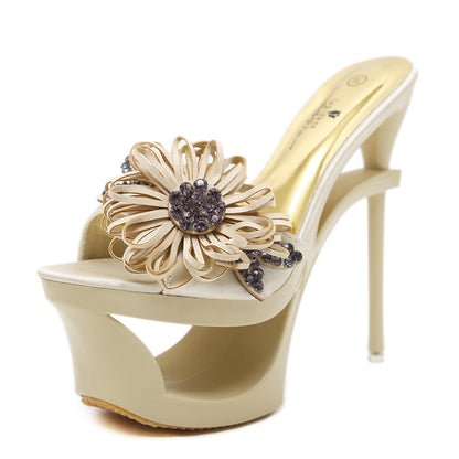 Summer New 15CM High Heels Peep Toe Sandals for Women