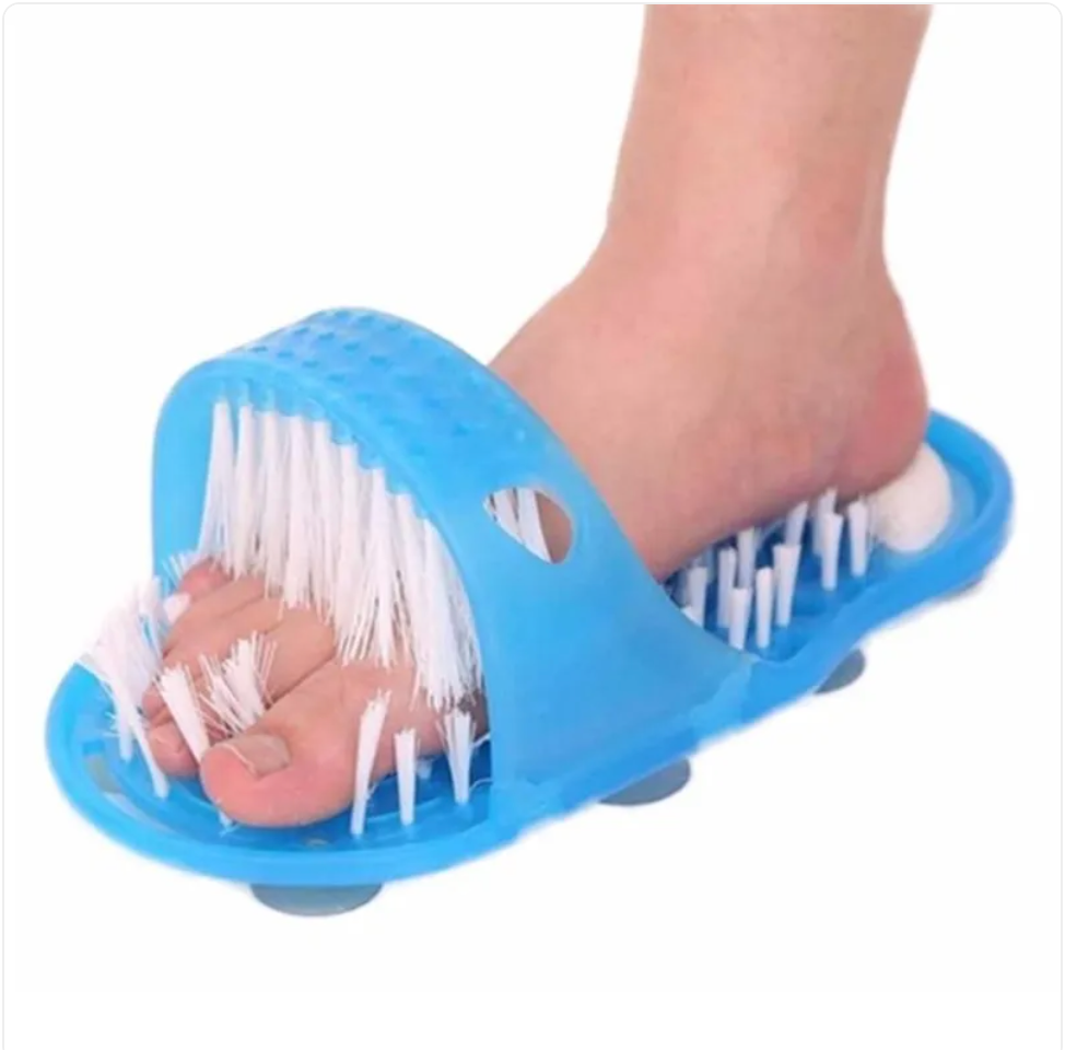 Shower Foot Scrubber Slippers