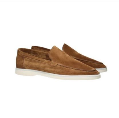 Men's Matte Suede Slip-On Loafers – Stylish and Comfortable - Modernrush.us