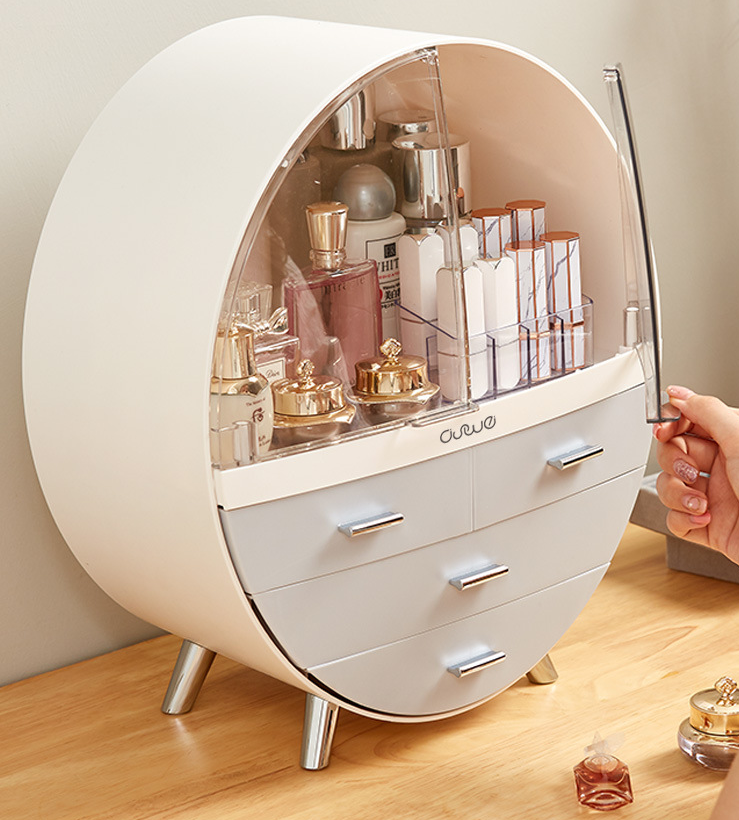 Lipstick Organizer and Makeup Storage Box for Desktop