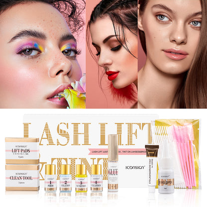 ICONSIGN Lash Lift EyeLash Eyebrow Dye Tint Kit Lashes Perm Set Brow Lamination Makeup Tools - Modernrush.us