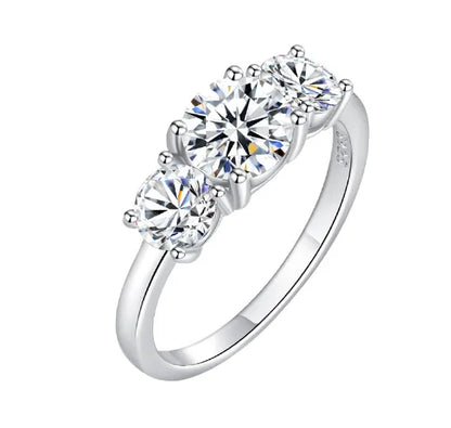 S925 Moissanite Sterling Silver Ring - Modernrush.us