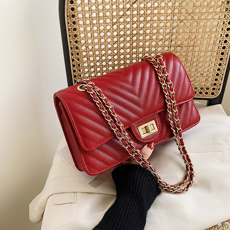 Chic Women's Bag 2020 Fashion Quilted Chain Crossbody