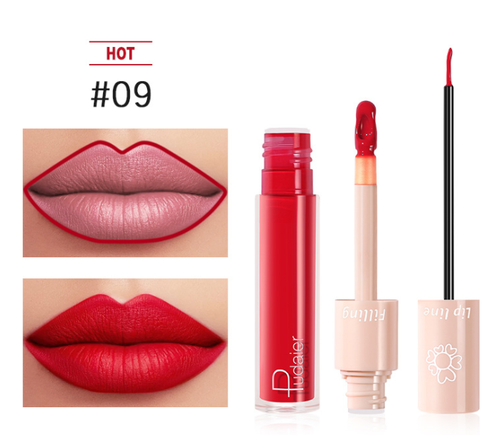 Pudaier Dual Lipstick and Lip Gloss Liquid Set