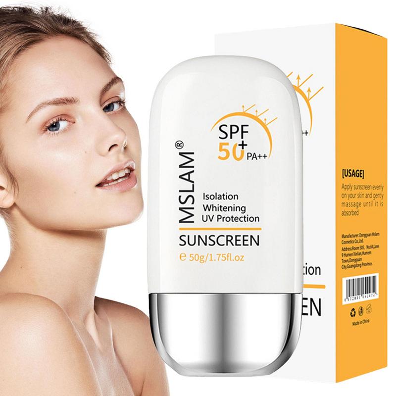 Oil-Free SPF 50 Moisturizing Sunscreen Lotion for Travel
