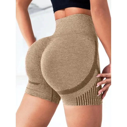 Seamless High-Waist Yoga Shorts - Modernrush.us