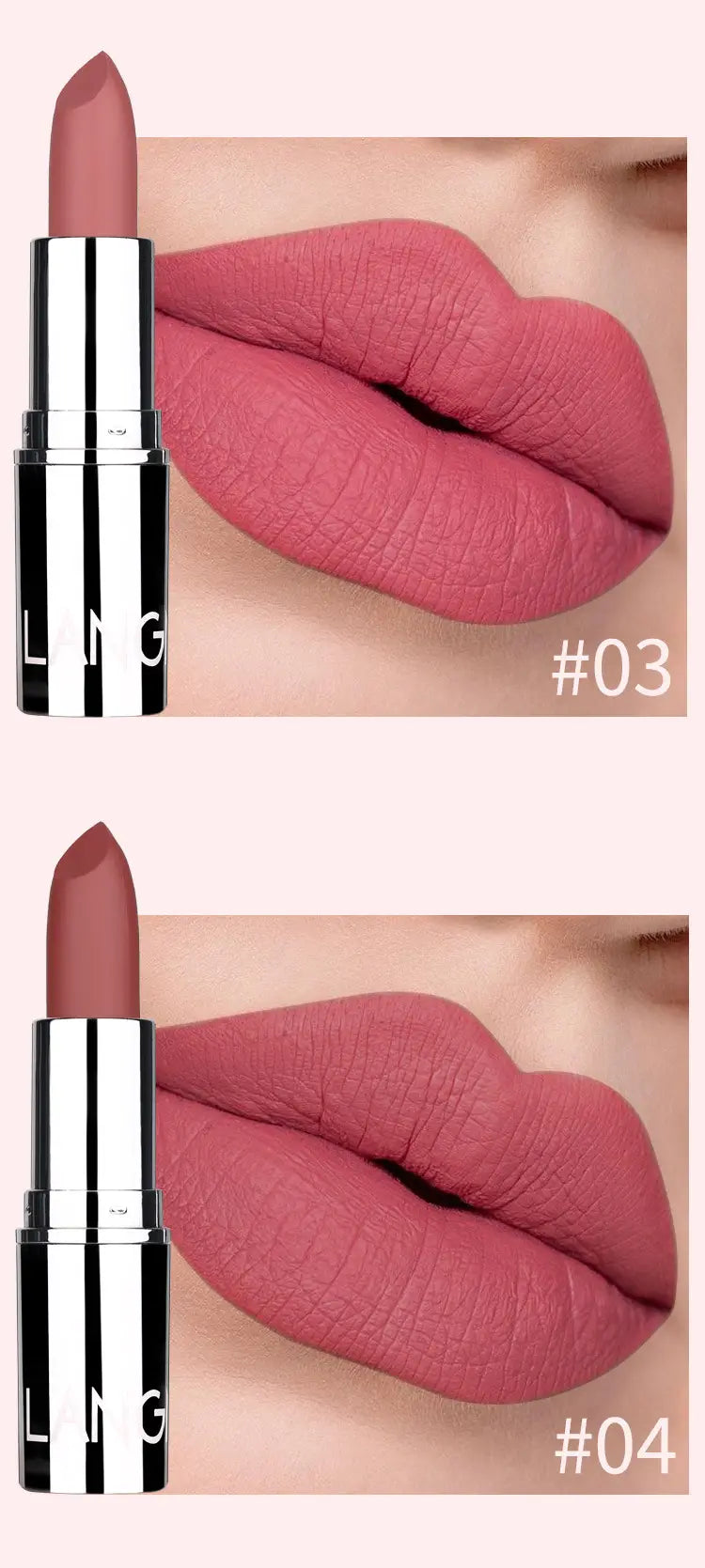 Matte Waterproof Velvet Lipstick - 8 Colors Available