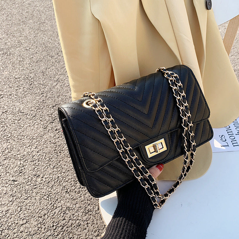 Chic Women's Bag 2020 Fashion Quilted Chain Crossbody