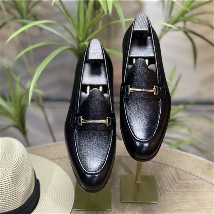 Men's Leather Loafers - Stylish Casual Slip-On Shoes