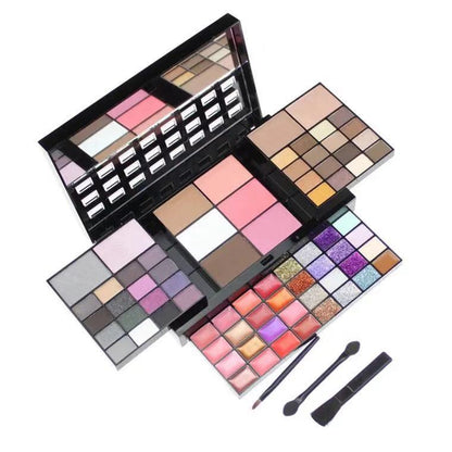 74-Color Makeup Palette Set with Eyeshadow and Highlighter - Modernrush.us