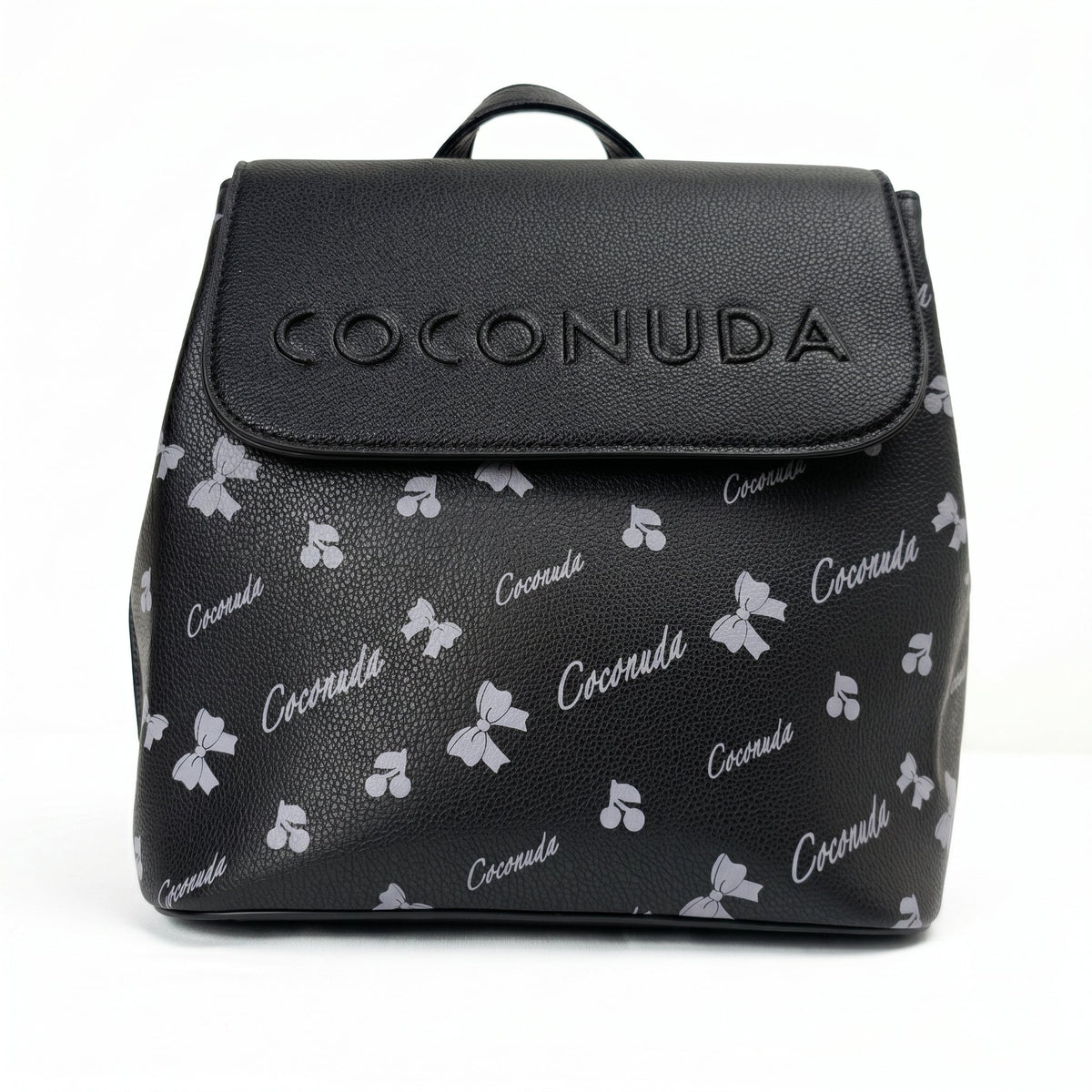 Coconuda Zaino in Ecopelle con Chiusura Magnetica e Finitura Argento