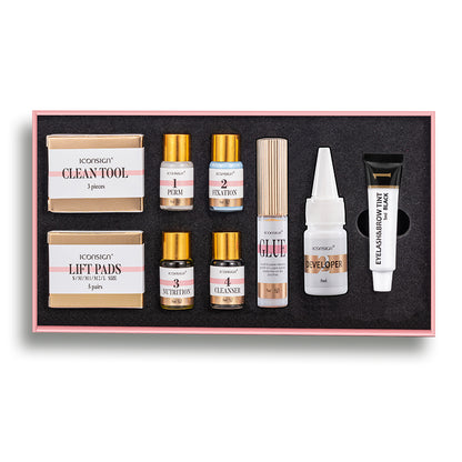 ICONSIGN Lash Lift EyeLash Eyebrow Dye Tint Kit Lashes Perm Set Brow Lamination Makeup Tools - Modernrush.us