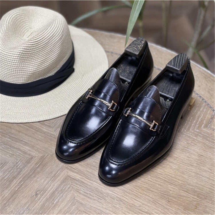 Men's Leather Loafers - Stylish Casual Slip-On Shoes