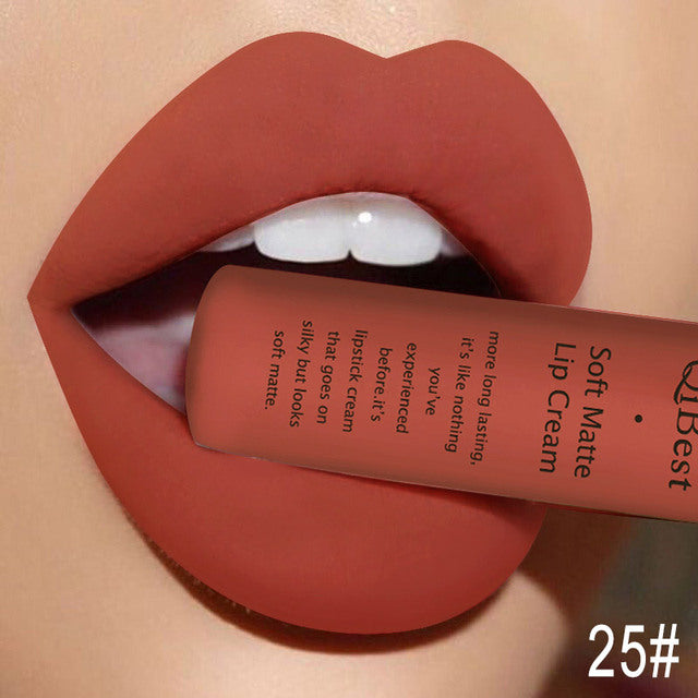 Matte Non-Stick Liquid Lip Gloss - Long-Lasting Finish