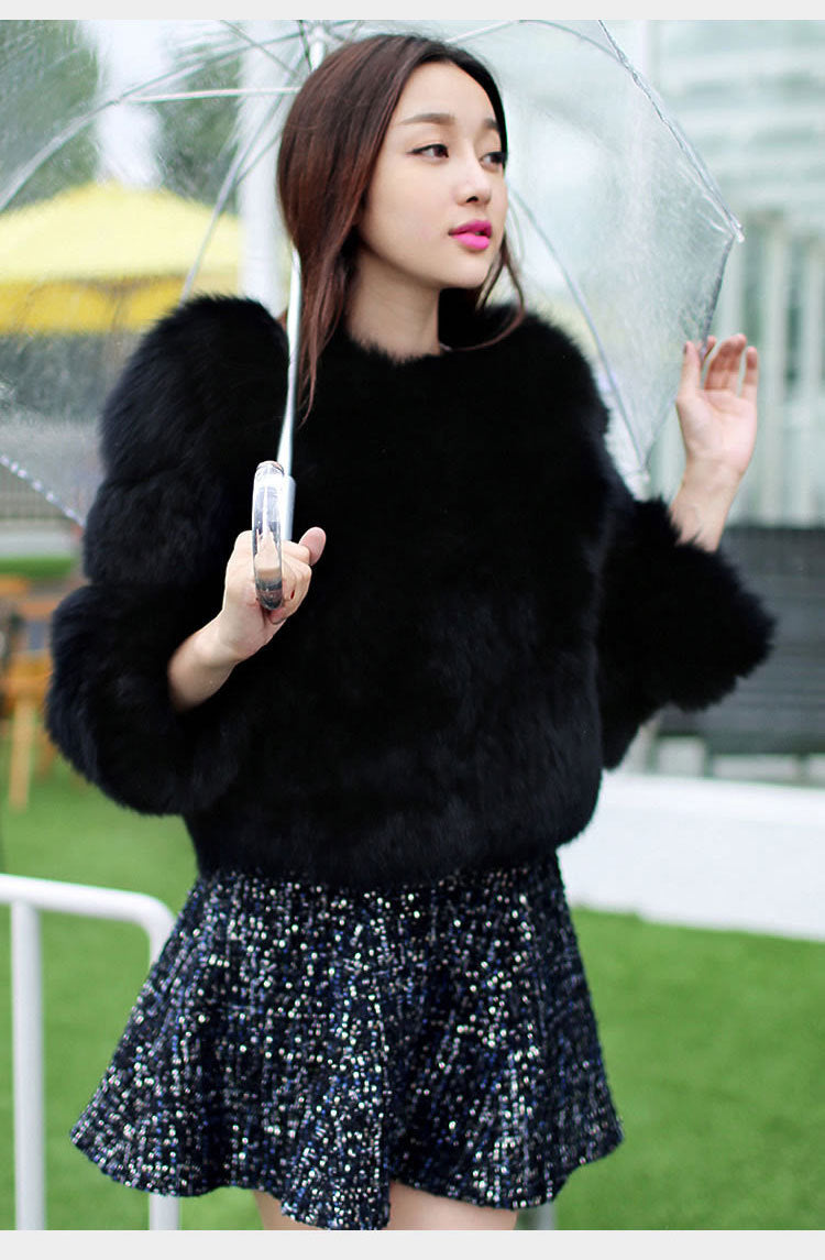 Faux Fur Coat, Fox Fur Jacket, Short Fur Outerwear