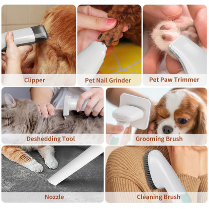 Pet Multi-Purpose Hair Clipper - Professional for Cats and Dogs - Electric Shaving Shears - Multi-functional Hair Trimmer - Shave Cat and Dog Fur - Electric Shaving Tool - Hair Absorption - Modernrush.us
