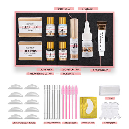 ICONSIGN Lash Lift EyeLash Eyebrow Dye Tint Kit Lashes Perm Set Brow Lamination Makeup Tools - Modernrush.us