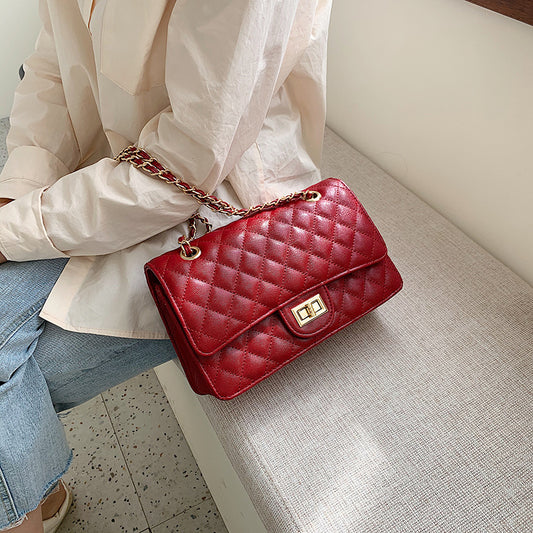 Chic Women's Bag 2020 Fashion Quilted Chain Crossbody
