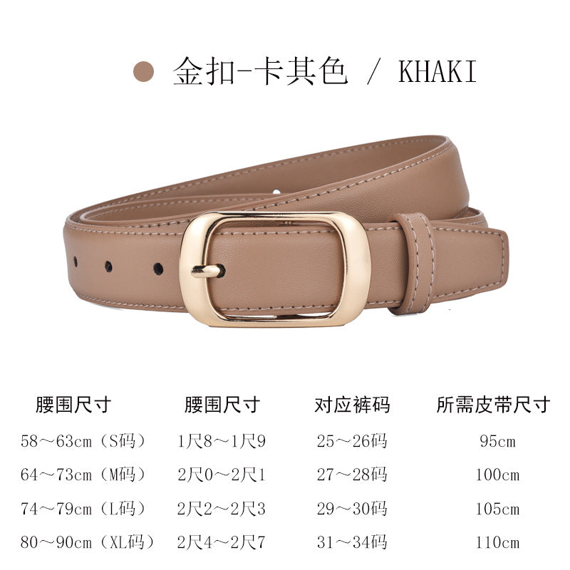 Women's Leather Belt 2023 - Fashionable and Versatile