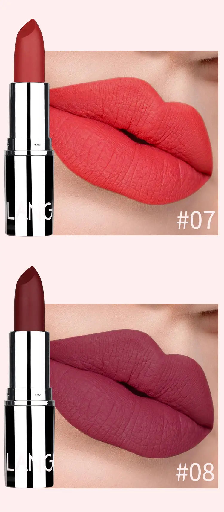 Matte Waterproof Velvet Lipstick - 8 Colors Available
