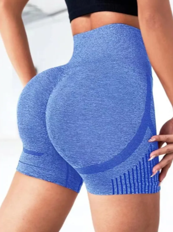 Seamless High-Waist Yoga Shorts - Modernrush.us