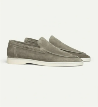 Men's Matte Suede Slip-On Loafers – Stylish and Comfortable - Modernrush.us