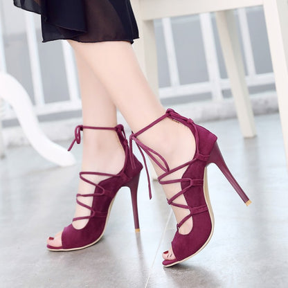 Roman High Heel Peep Toe Sandals