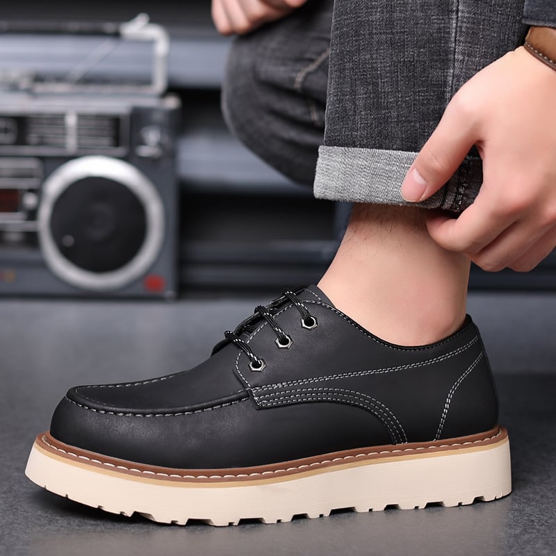 Men's Low Top Retro Casual Martin Boots - British Style