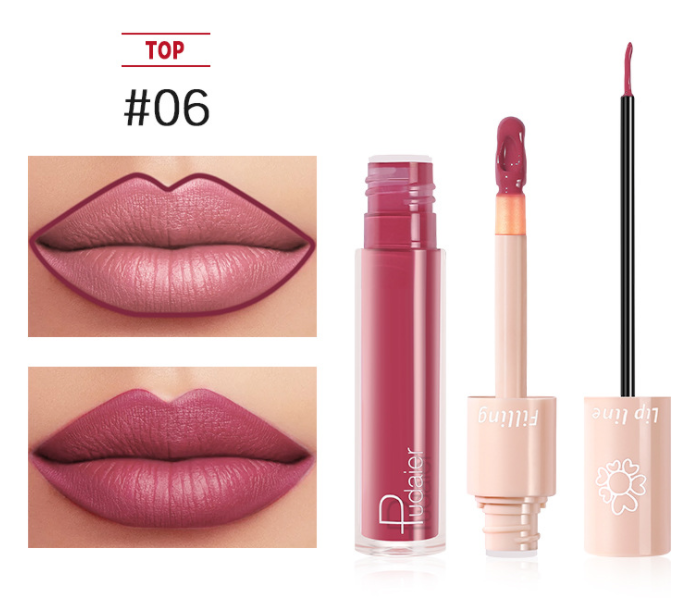 Pudaier Dual Lipstick and Lip Gloss Liquid Set