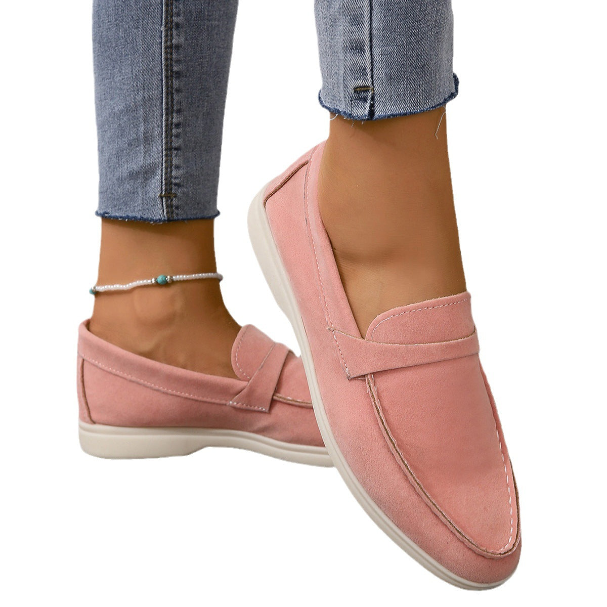 2023 Women's Slip-On Loafers Retro Casual Shoes