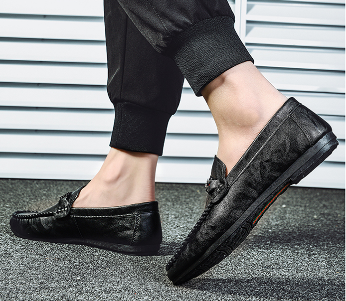 Men's Slip-On Casual Shoes - Korean Style Trendy Footwear
