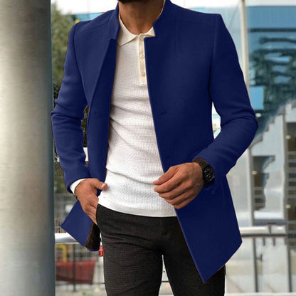 2023 Men's Casual Slim Fit Wool Coat for Fall - Modernrush.us