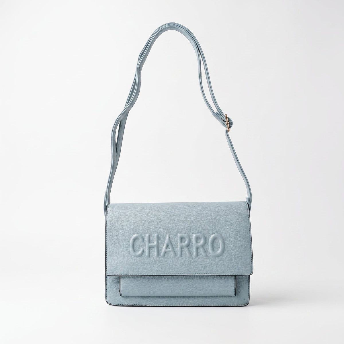 Borsa a Tracolla Charro con Logo in Rilievo