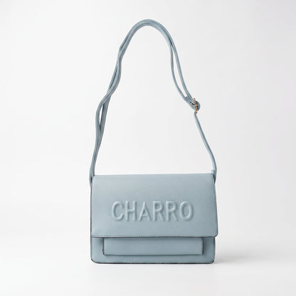 Borsa a Tracolla Charro con Logo in Rilievo