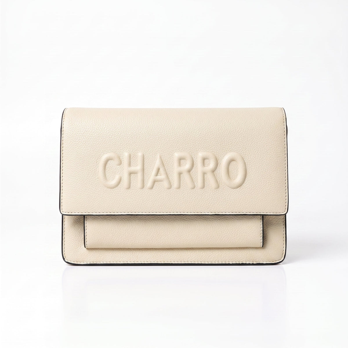Borsa a Tracolla Charro con Logo in Rilievo