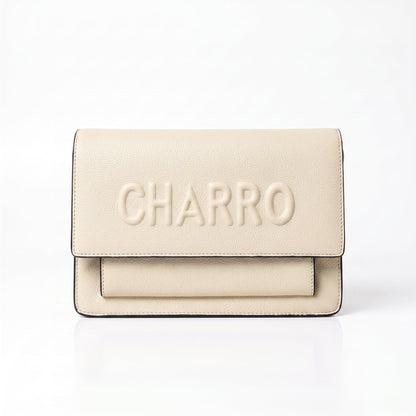 Borsa a Tracolla Charro con Logo in Rilievo
