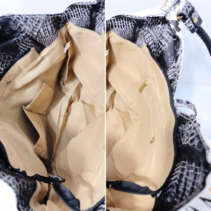 Adelina Borsa a Mano in Canvas Farfalle