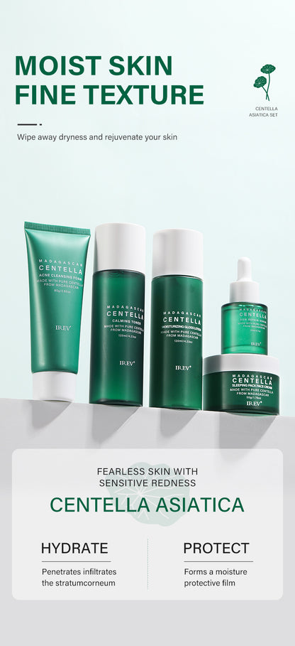 Private Label Skin Repair Centella Skin Care Kit Soothes Acne Face Care Centella Asiatica Extract Natural Facial Skin Care Set - Modernrush.us