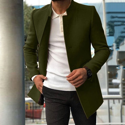 2023 Men's Casual Slim Fit Wool Coat for Fall - Modernrush.us