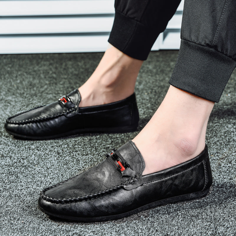 Men's Slip-On Casual Shoes - Korean Style Trendy Footwear