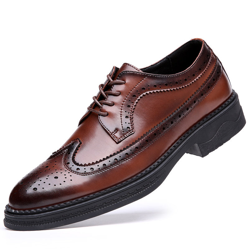 2024 Spring Men's Brogue Leather Dress Shoes