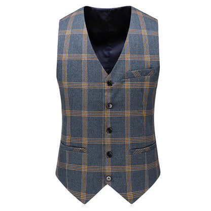 Men's Casual Plus Size Slim Fit 3-Piece Suit Set
