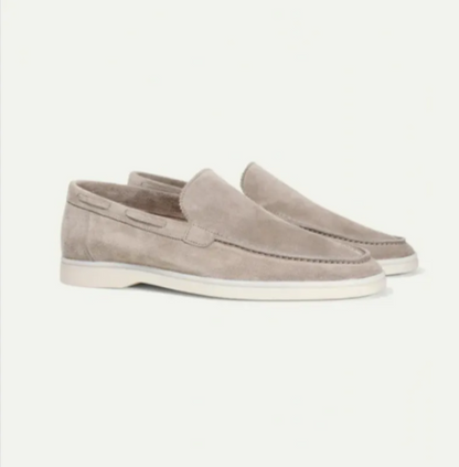 Men's Matte Suede Slip-On Loafers – Stylish and Comfortable - Modernrush.us