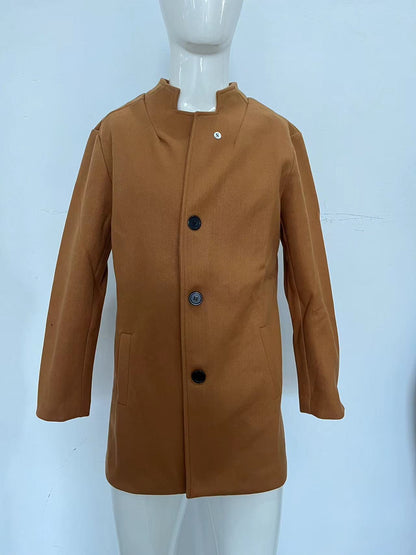 2023 Men's Casual Slim Fit Wool Coat for Fall - Modernrush.us