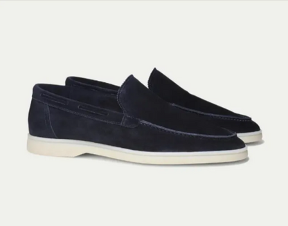 Men's Matte Suede Slip-On Loafers – Stylish and Comfortable - Modernrush.us