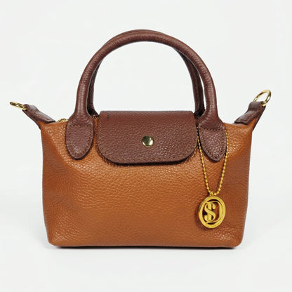 Venis Mini Borsa Bicolore in Vera Pelle