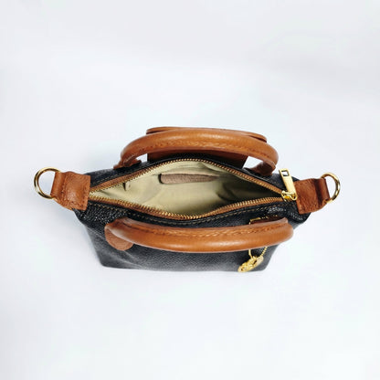Venis Mini Borsa Bicolore in Vera Pelle