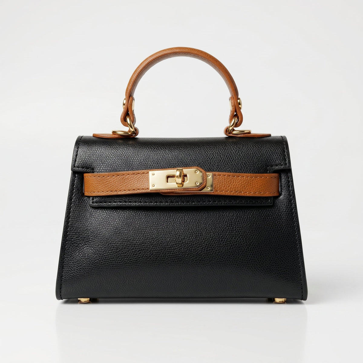 Mini Beky Borsa a Mano in Vera Pelle