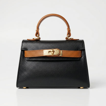 Mini Beky Borsa a Mano in Vera Pelle